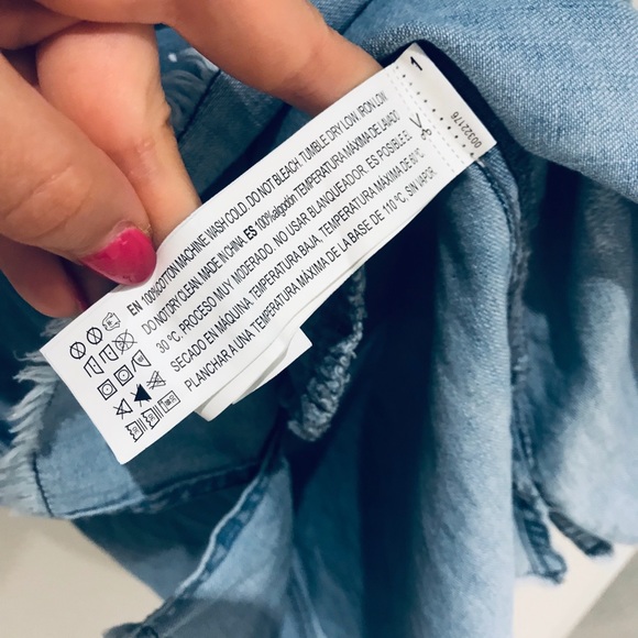 Denim Shift Dress Size S - Picture 5 of 7